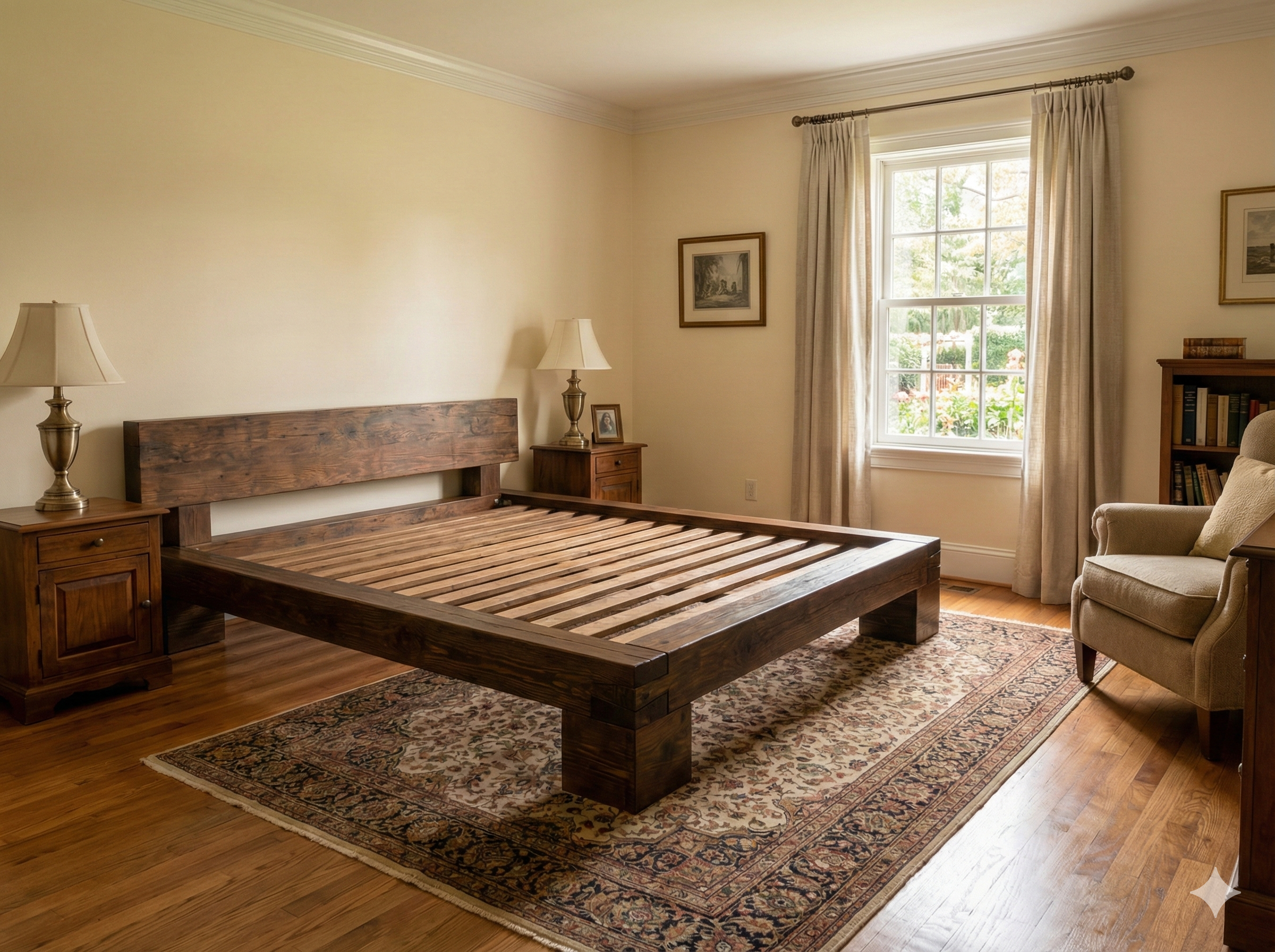 Łóżko jesionowe Model Harmony - detal konstrukcji